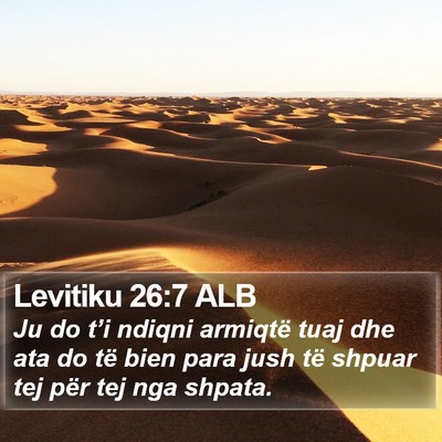 Levitiku 26:7 ALB Bible Verse Image