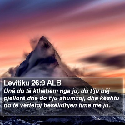 Levitiku 26:9 ALB Bible Verse Image