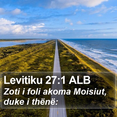 Levitiku 27:1 ALB Bible Verse Image