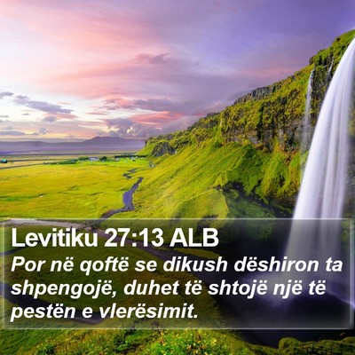 Levitiku 27:13 ALB Bible Verse Image
