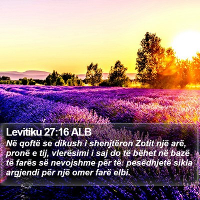 Levitiku 27:16 ALB Bible Verse Image