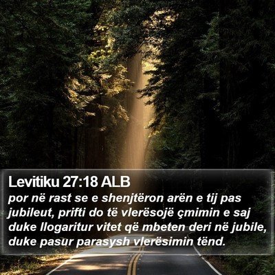 Levitiku 27:18 ALB Bible Verse Image