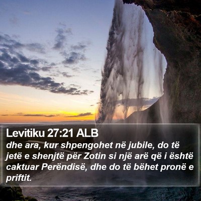 Levitiku 27:21 ALB Bible Verse Image