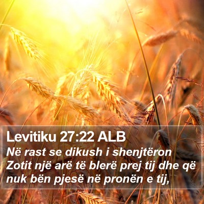 Levitiku 27:22 ALB Bible Verse Image