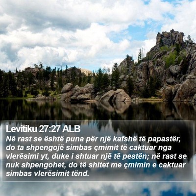 Levitiku 27:27 ALB Bible Verse Image