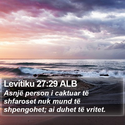 Levitiku 27:29 ALB Bible Verse Image