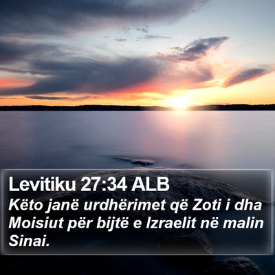 Levitiku 27:34 ALB Bible Verse Image