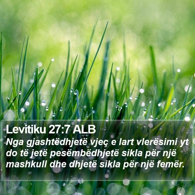 Levitiku 27:7 ALB Bible Verse Image