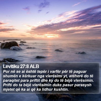 Levitiku 27:8 ALB Bible Verse Image