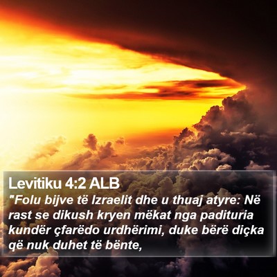 Levitiku 4:2 ALB Bible Verse Image