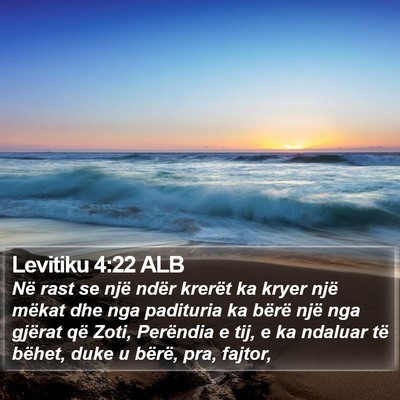 Levitiku 4:22 ALB Bible Verse Image