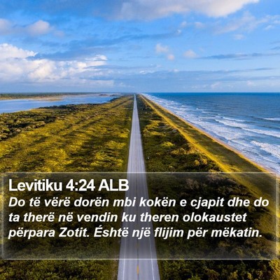Levitiku 4:24 ALB Bible Verse Image