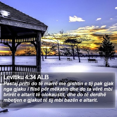 Levitiku 4:34 ALB Bible Verse Image