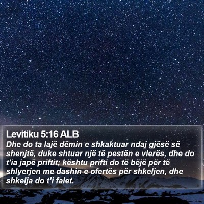 Levitiku 5:16 ALB Bible Verse Image