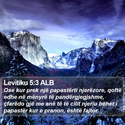 Levitiku 5:3 ALB Bible Verse Image