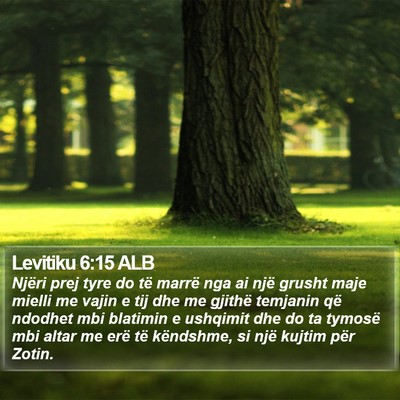 Levitiku 6:15 ALB Bible Verse Image