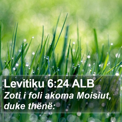 Levitiku 6:24 ALB Bible Verse Image