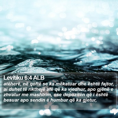 Levitiku 6:4 ALB Bible Verse Image