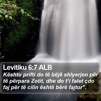 Levitiku 6:7 ALB Bible Verse Image