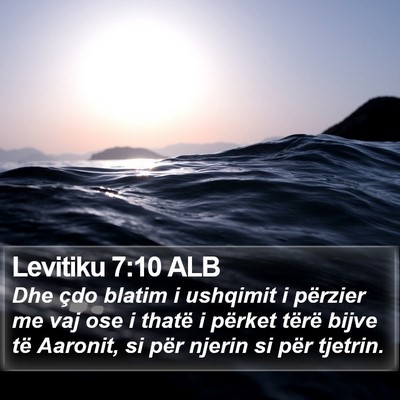 Levitiku 7:10 ALB Bible Verse Image