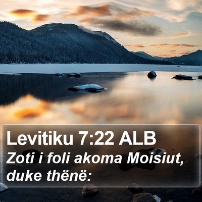 Levitiku 7:22 ALB Bible Verse Image