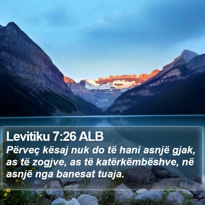 Levitiku 7:26 ALB Bible Verse Image
