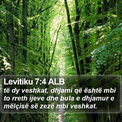 Levitiku 7:4 ALB Bible Verse Image