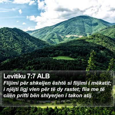 Levitiku 7:7 ALB Bible Verse Image