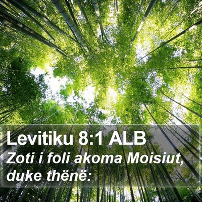 Levitiku 8:1 ALB Bible Verse Image
