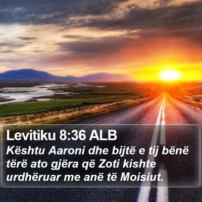 Levitiku 8:36 ALB Bible Verse Image