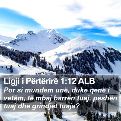 Ligji i Përtërirë 1:12 ALB Bible Verse Image