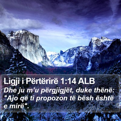 Ligji i Përtërirë 1:14 ALB Bible Verse Image