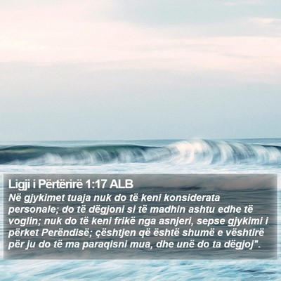 Ligji i Përtërirë 1:17 ALB Bible Verse Image
