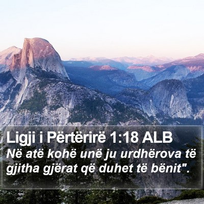 Ligji i Përtërirë 1:18 ALB Bible Verse Image