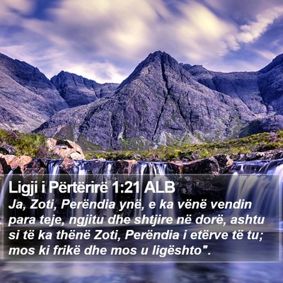 Ligji i Përtërirë 1:21 ALB Bible Verse Image