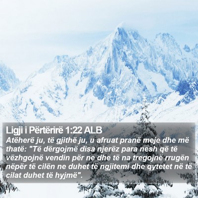 Ligji i Përtërirë 1:22 ALB Bible Verse Image
