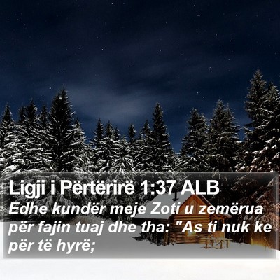 Ligji i Përtërirë 1:37 ALB Bible Verse Image