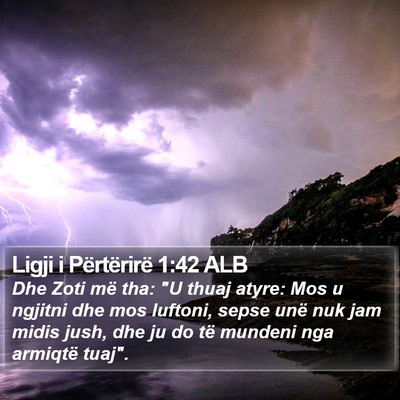 Ligji i Përtërirë 1:42 ALB Bible Verse Image