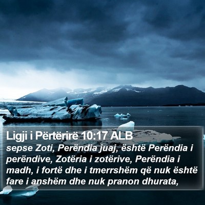 Ligji i Përtërirë 10:17 ALB Bible Verse Image