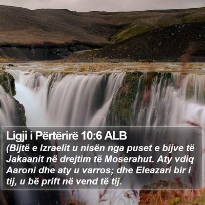 Ligji i Përtërirë 10:6 ALB Bible Verse Image