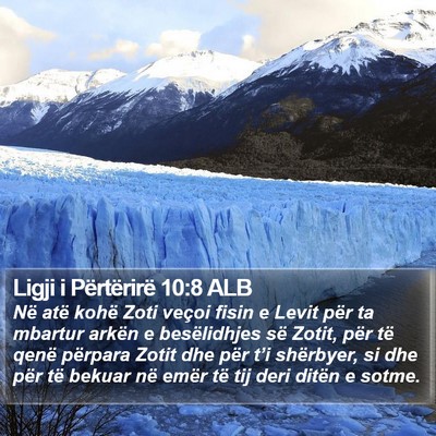 Ligji i Përtërirë 10:8 ALB Bible Verse Image