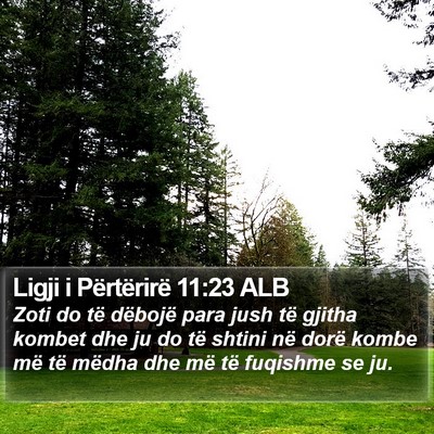 Ligji i Përtërirë 11:23 ALB Bible Verse Image