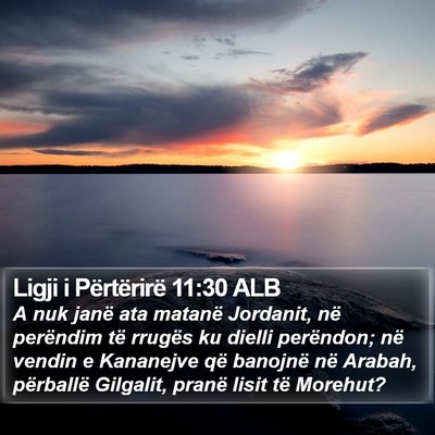 Ligji i Përtërirë 11:30 ALB Bible Verse Image