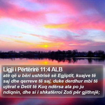Ligji i Përtërirë 11:4 ALB Bible Verse Image