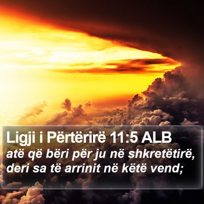 Ligji i Përtërirë 11:5 ALB Bible Verse Image