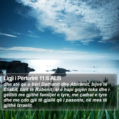 Ligji i Përtërirë 11:6 ALB Bible Verse Image