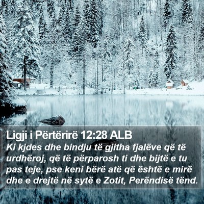 Ligji i Përtërirë 12:28 ALB Bible Verse Image
