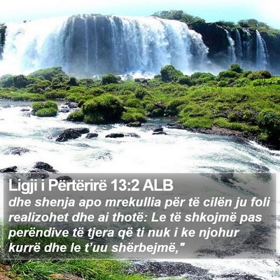 Ligji i Përtërirë 13:2 ALB Bible Verse Image