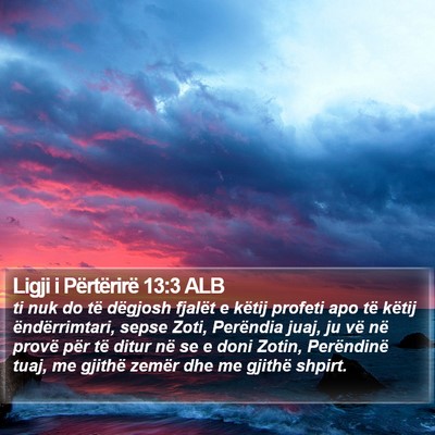 Ligji i Përtërirë 13:3 ALB Bible Verse Image