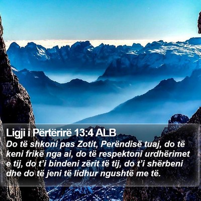 Ligji i Përtërirë 13:4 ALB Bible Verse Image